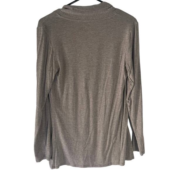 Soft Surroundings Women's Small Size Gray Lightweight V Neck Sweater - Picture 5 of 8